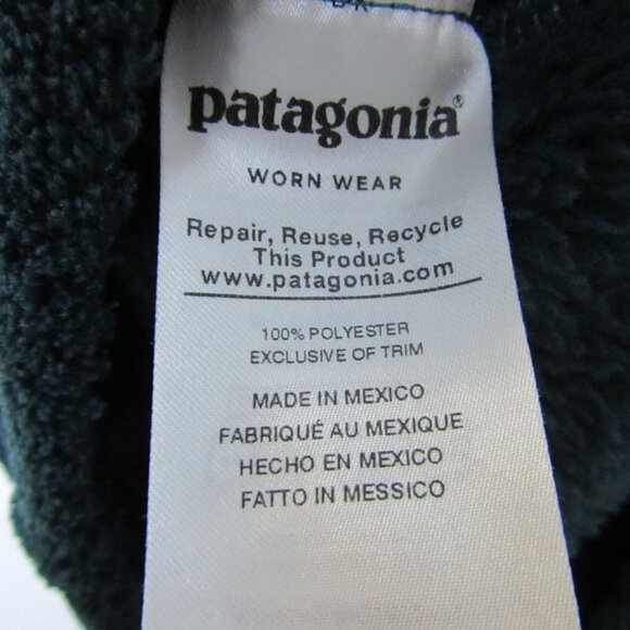 Patagonia Jacket Re-Tool Snap-T Pullover Fleece Forest Green Cozy Women's Small - Picture 6 of 7